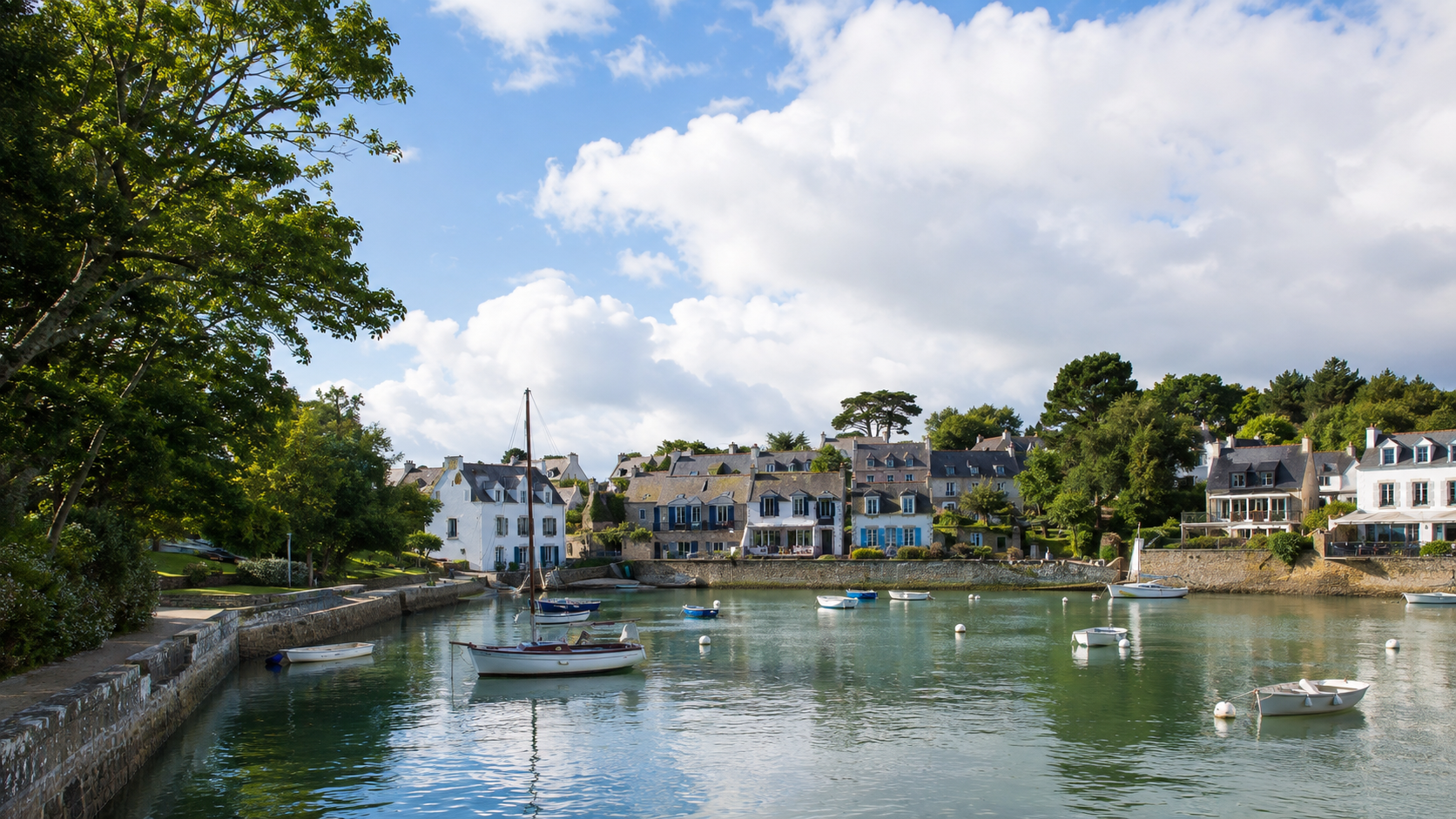 Combrit et Sainte-Marine dans le Finistère